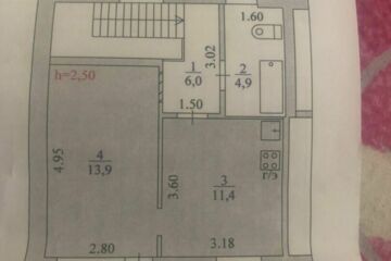 2-к квартира, 41 м², 2/4 эт.