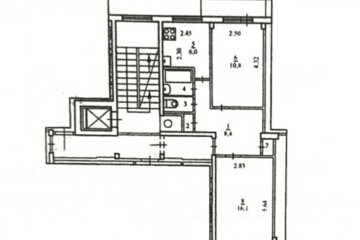 2-к квартира, 45,7 м², 4/9 эт.