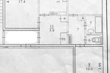 3-к квартира, 62,3 м², 9/9 эт.