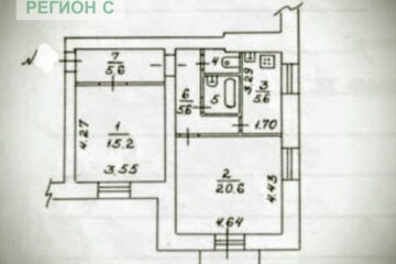 2-к квартира, 56,3 м², 3/3 эт.