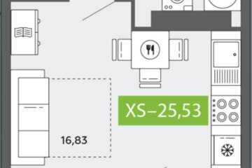 Студия, 25 м², 8/14 эт.